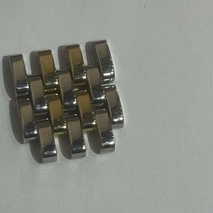 Authentic Michele DECO CSX Gold steel 2 tone links 18 mm